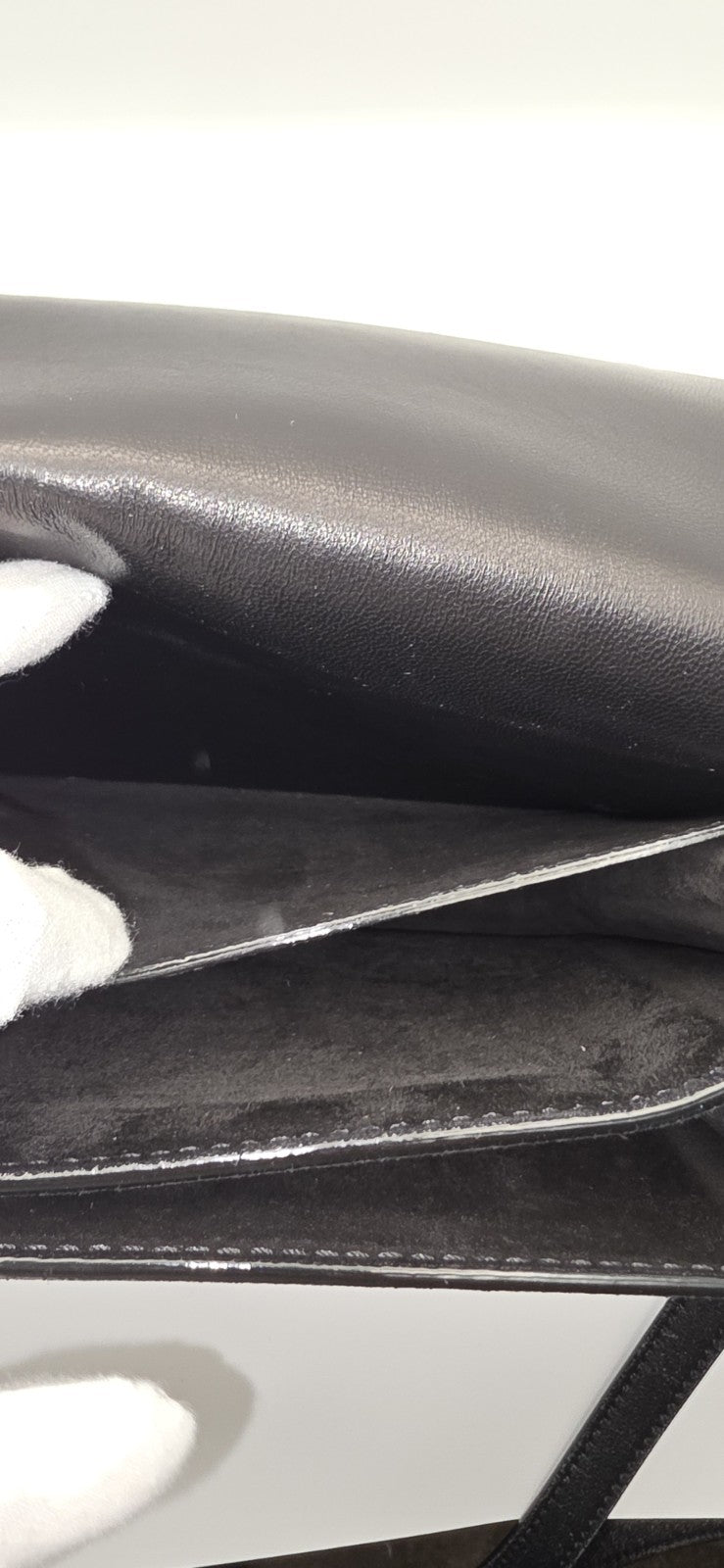 Jimmy Choo Madeline Shoulder Bag Black Suede Star Studded Gold Trim image 4