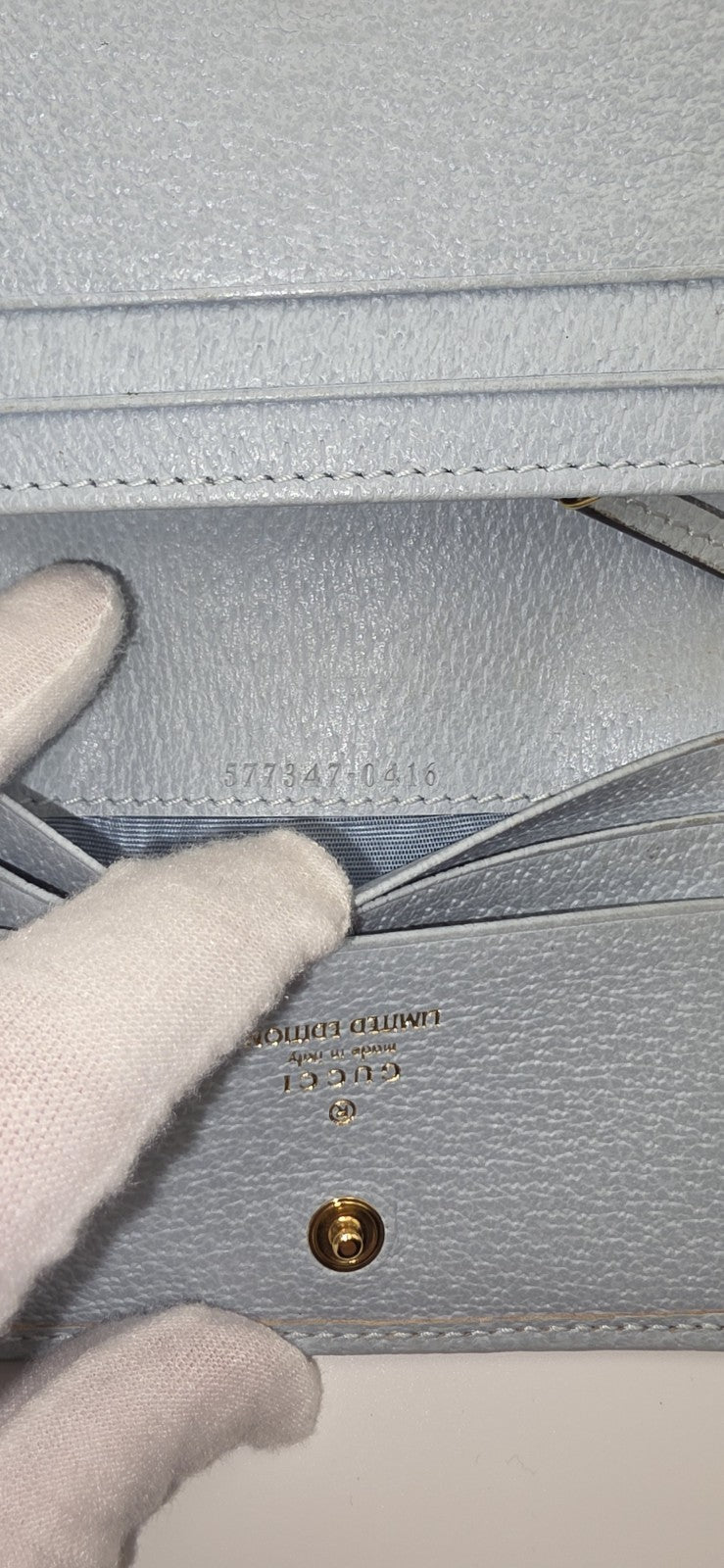 GUCCI Flora Japan Limited Edition Canvas Blue Multi 577350 Women's Wallet image 9