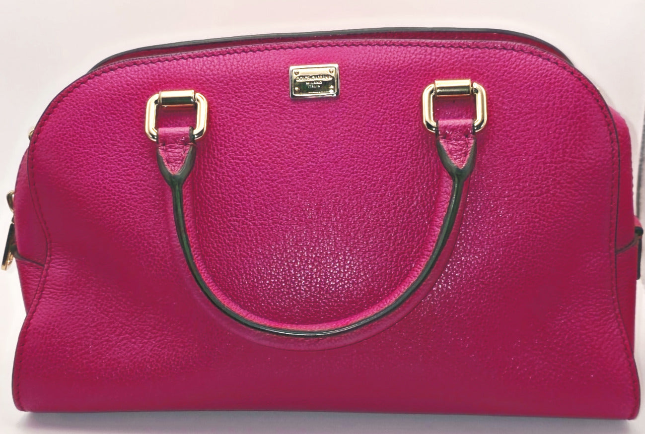 Dolce & Gabbana Isabella Bowling Bag in Fuchsia image 0